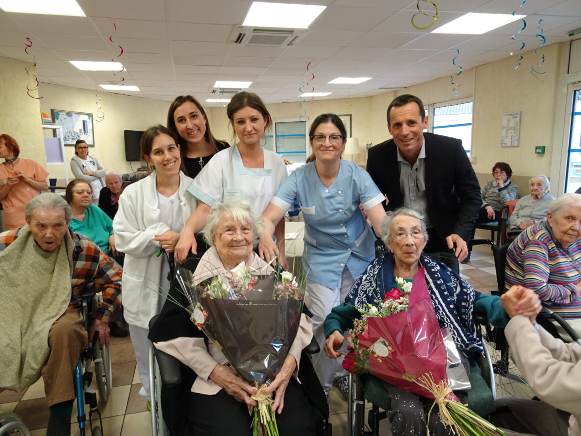 Les centenaires sont à l’honneur…à l’unité de long séjour de SIBOURG centre Sibourg Aix en